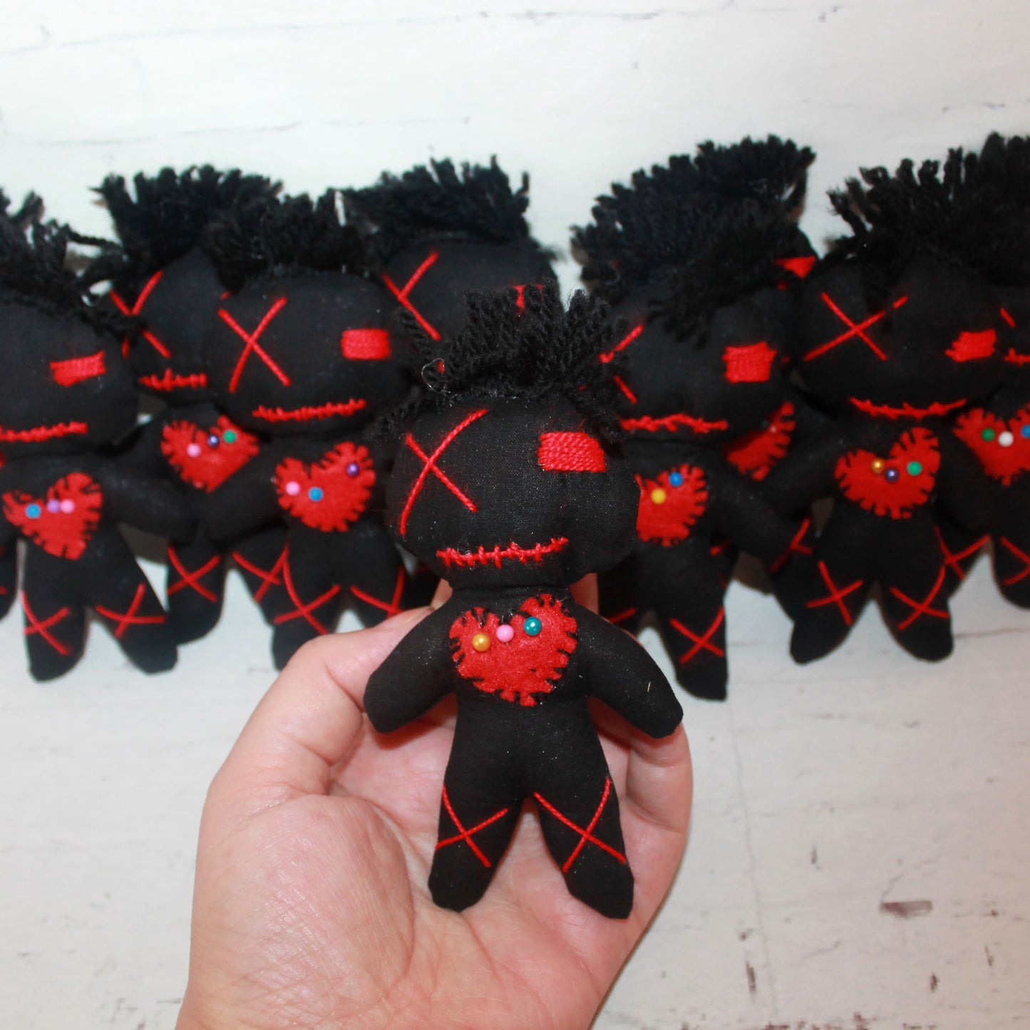 10 Mini Voodoo Dolls – Creepy Cute Gothic Party Favors