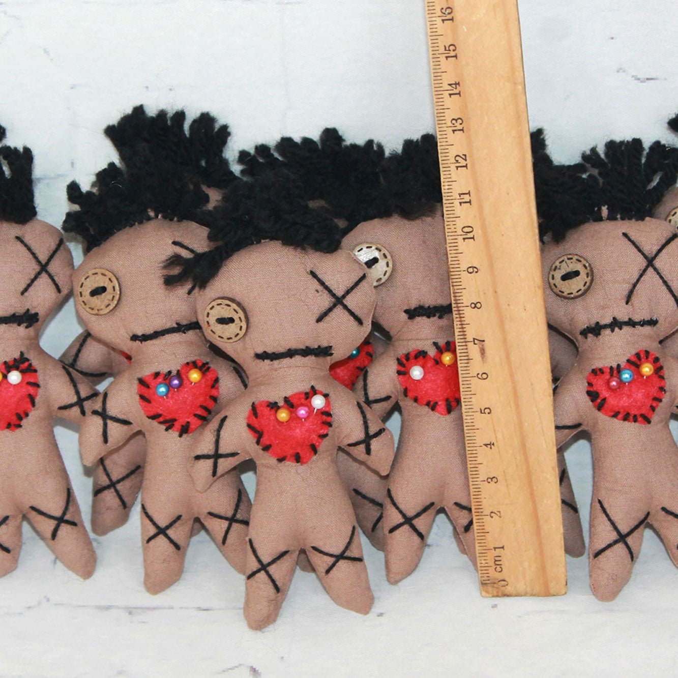 10 Brown Voodoo Dolls