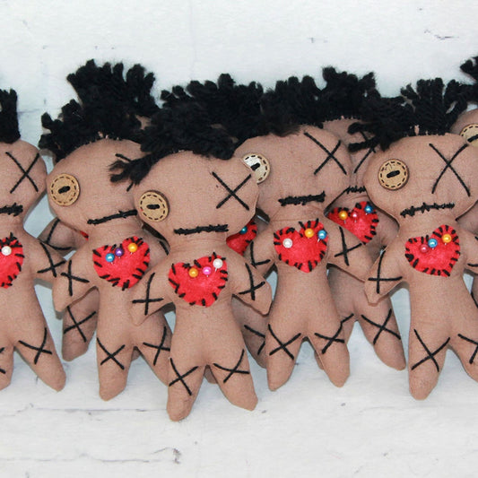 10 Brown Voodoo Dolls