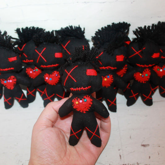 10 Mini Voodoo Dolls – Creepy Cute Gothic Party Favors 