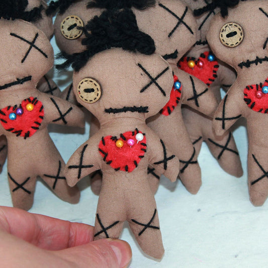 10 Brown Voodoo Dolls