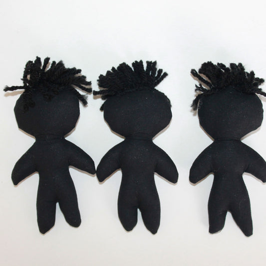 Black Doll Bases with Hair