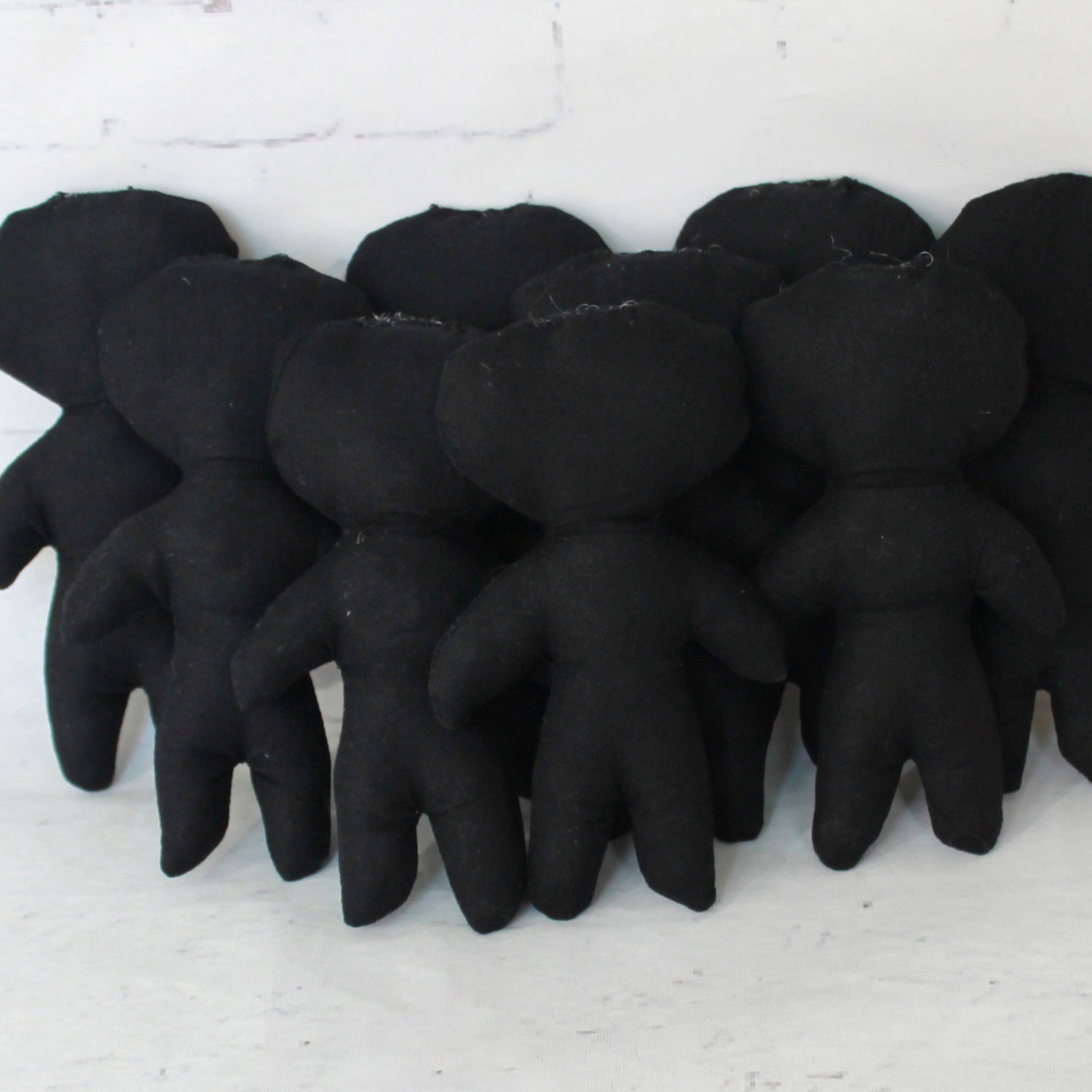 Blank handmade voodoo doll body for DIY craft, gothic decor, and Halloween projects