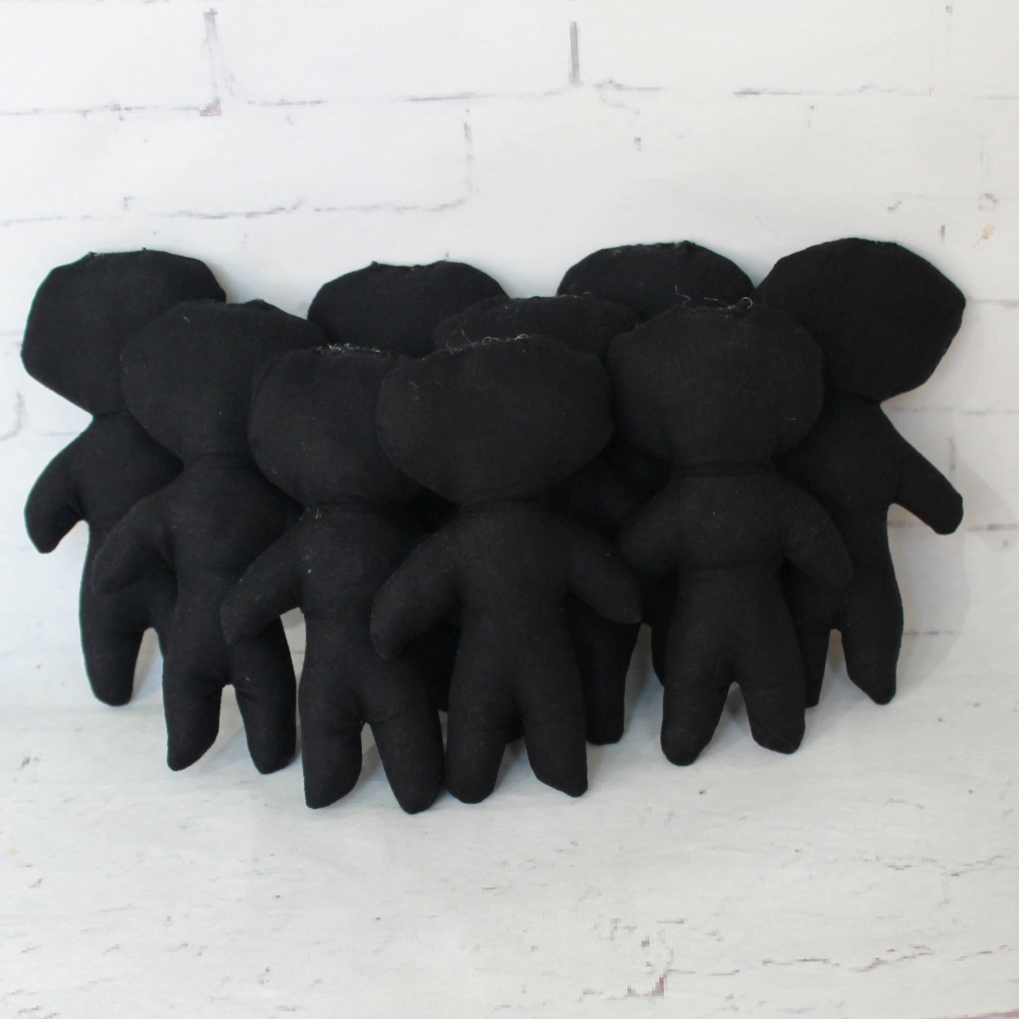 Blank handmade voodoo doll body for DIY craft, gothic decor, and Halloween projects
