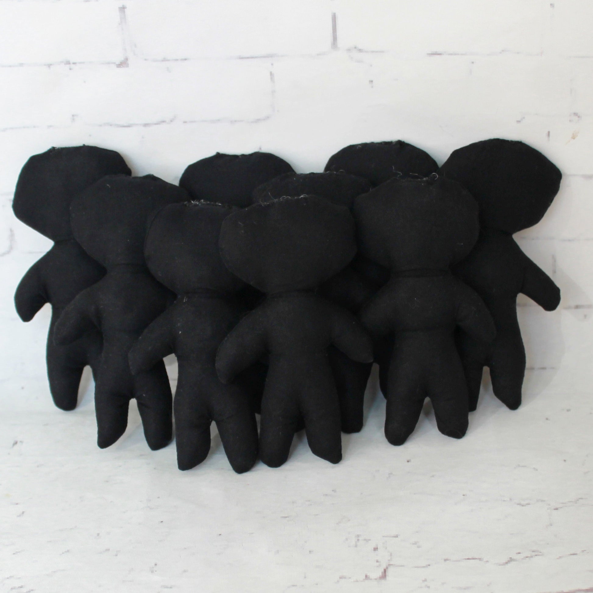 Blank handmade voodoo doll body for DIY craft, gothic decor, and Halloween projects