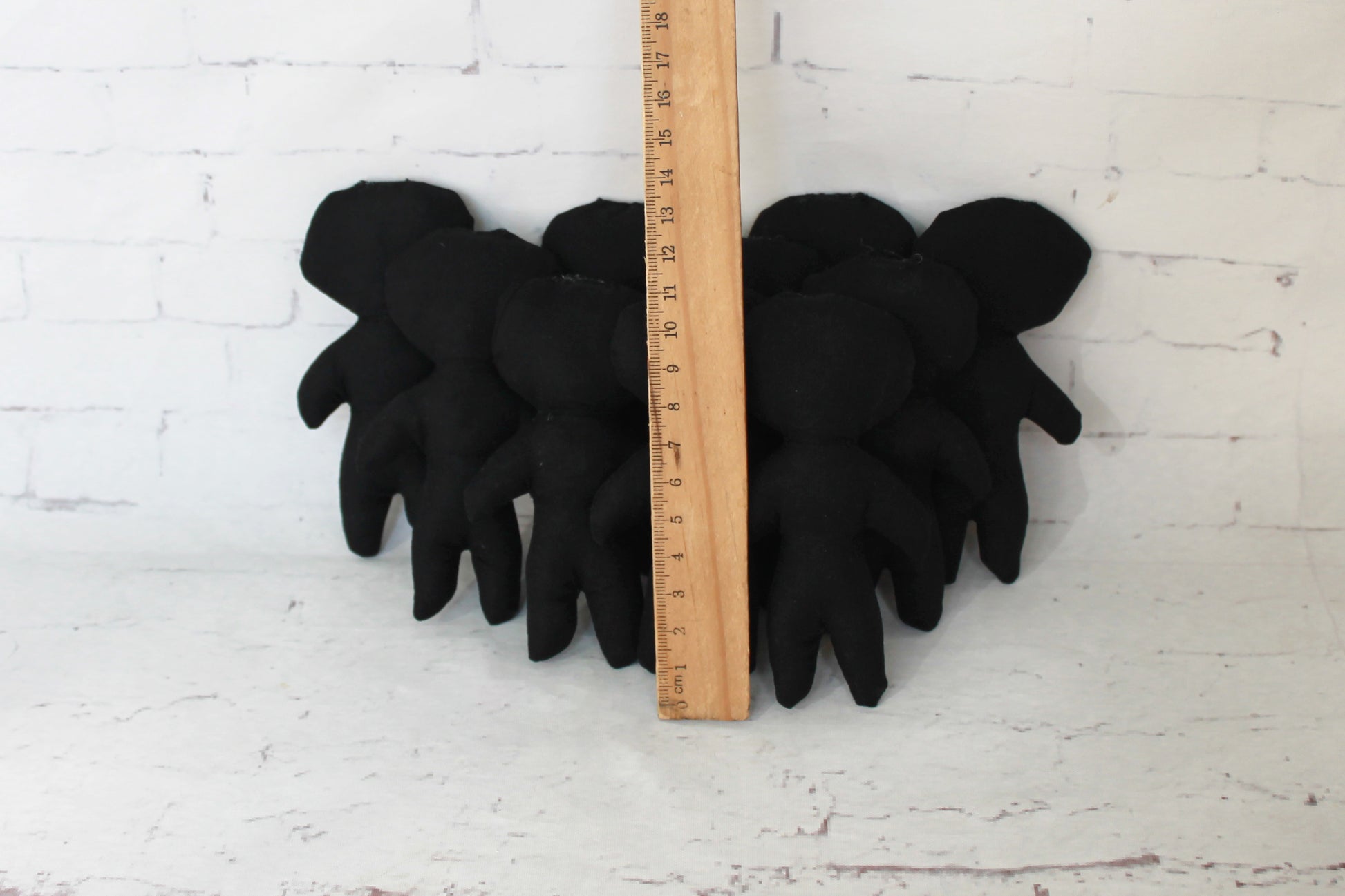 Blank handmade voodoo doll body for DIY craft, gothic decor, and Halloween projects